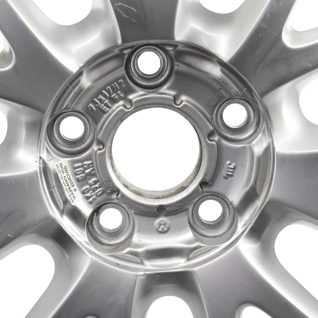 VW Volkswagen Golf Mk5 Mk6 Silver Wheel Alloy Rim 17" ET:54 7J - SKU 1K0601025AN-4 - Part number 1K0601025AN