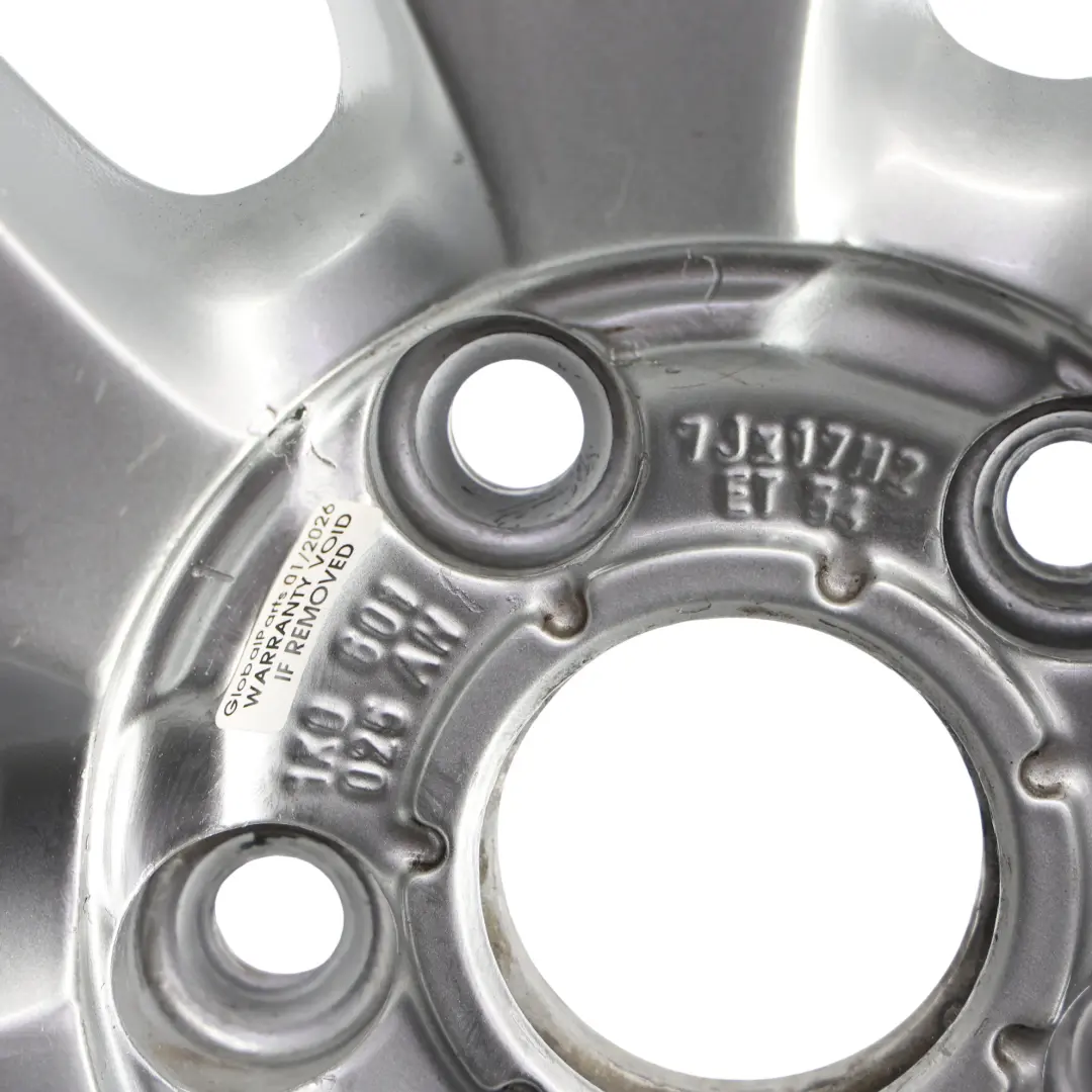 Mk5 Mk6 Silver Wheel Alloy Rim 17" ET:54 7J to VW Volkswagen Golf with Part number 1K0601025AN VW Volkswagen Golf Mk5 Mk6 Silver Wheel Alloy Rim 17" ET:54 7J - SKU 1K0601025AN-4 - Part number 1K0601025AN