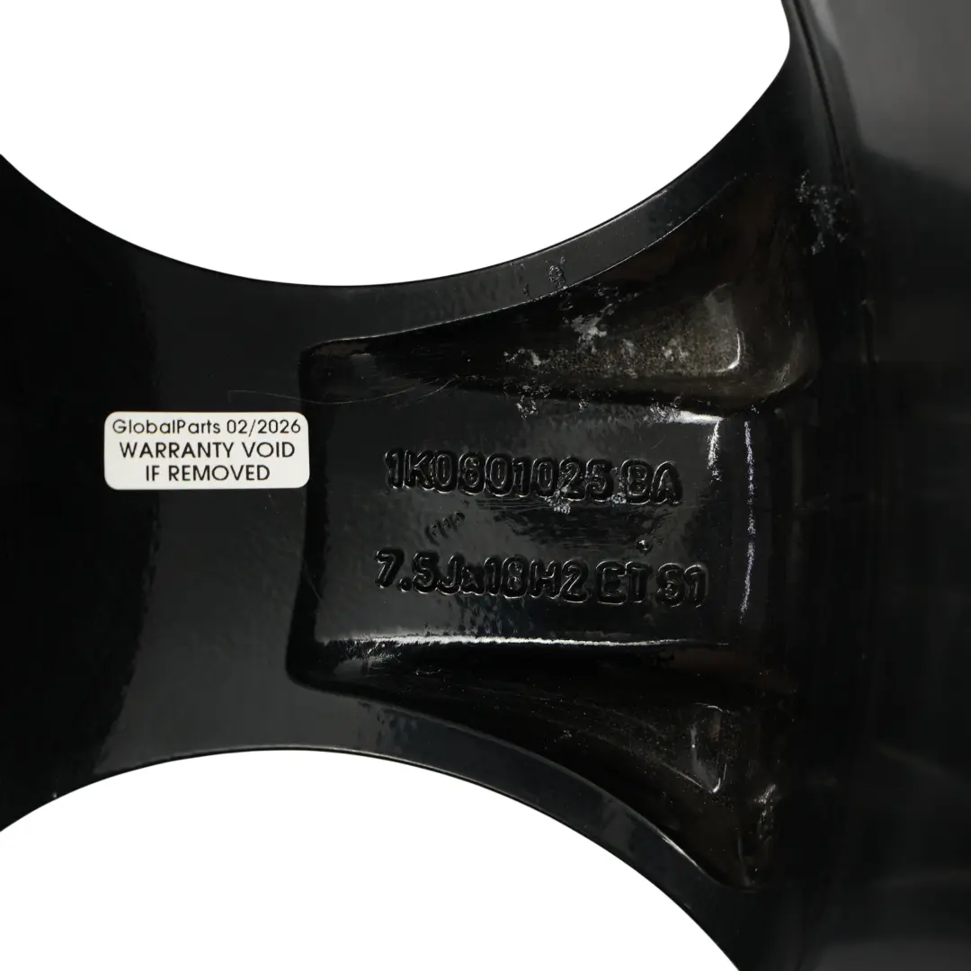 Mk5 Jante Alliage Argentée 18" 7,5J ET:51 pour VW Volkswagen Golf à propos du numéro de pièce 1K0601025BA VW Volkswagen Golf Mk5 Jante Alliage Argentée 18" 7,5J ET:51 - SKU 1K0601025BA-5 - Numéro de pièce 1K0601025BA