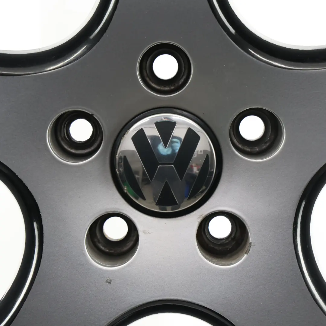 VW Volkswagen Golf Mk5 Silberne Leichtmetallfelge 18" 7.5J ET:51 - SKU 1K0601025BA-5 - Teilenummer 1K0601025BA
