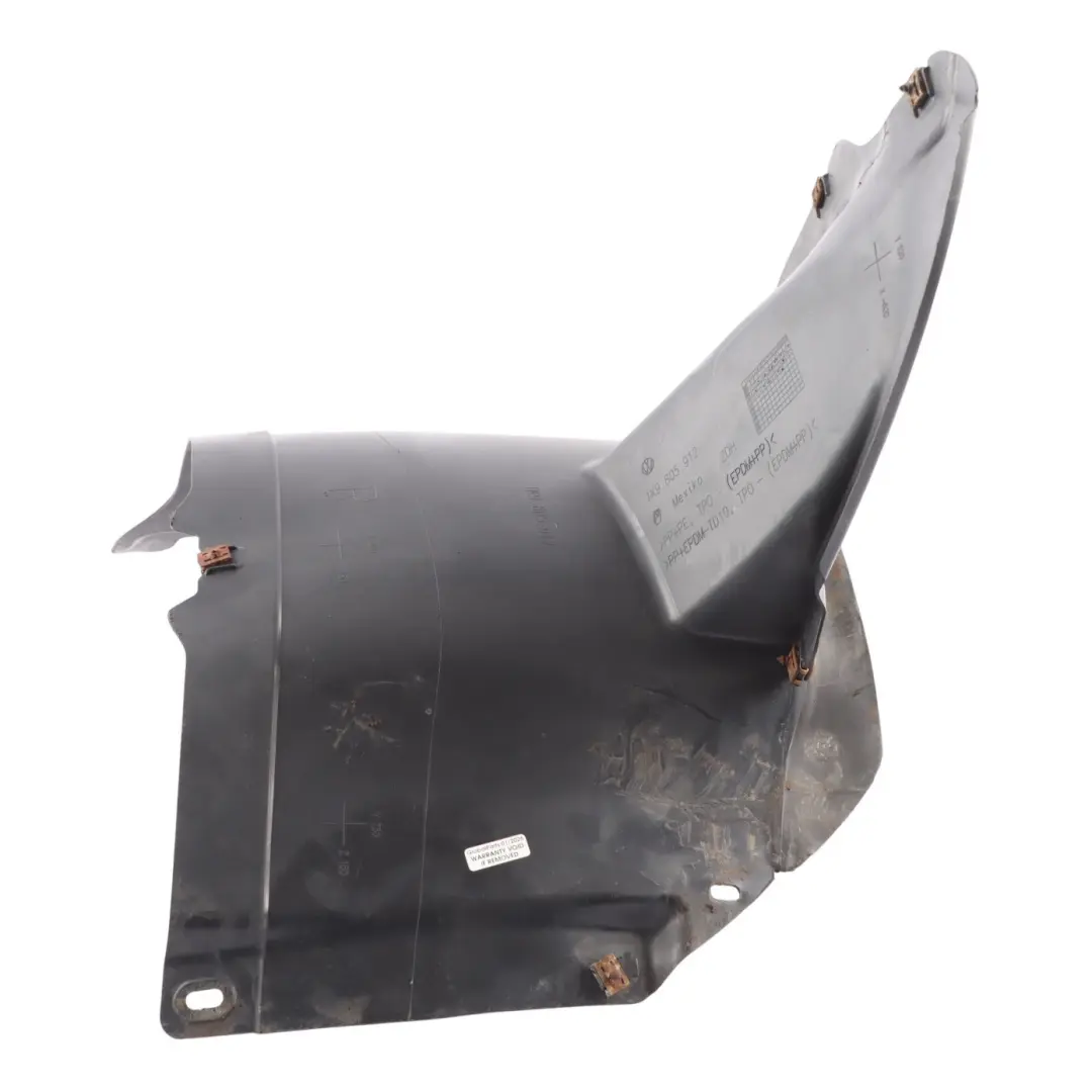 Volkswagen Golf Mk5 Wheel Arch Liner Housing Inner Fender Right O/S - SKU 1K0805912 - Part number 1K0805912