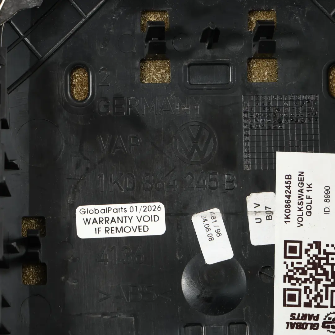 Mk5 Podłokietnik Konsoli Środkowej Skóra Ekologiczna do VW Golf o numerze 1K0864245B VW Golf Mk5 Podłokietnik Konsoli Środkowej Skóra Ekologiczna - SKU 1K0864245B - Numer Części 1K0864245B