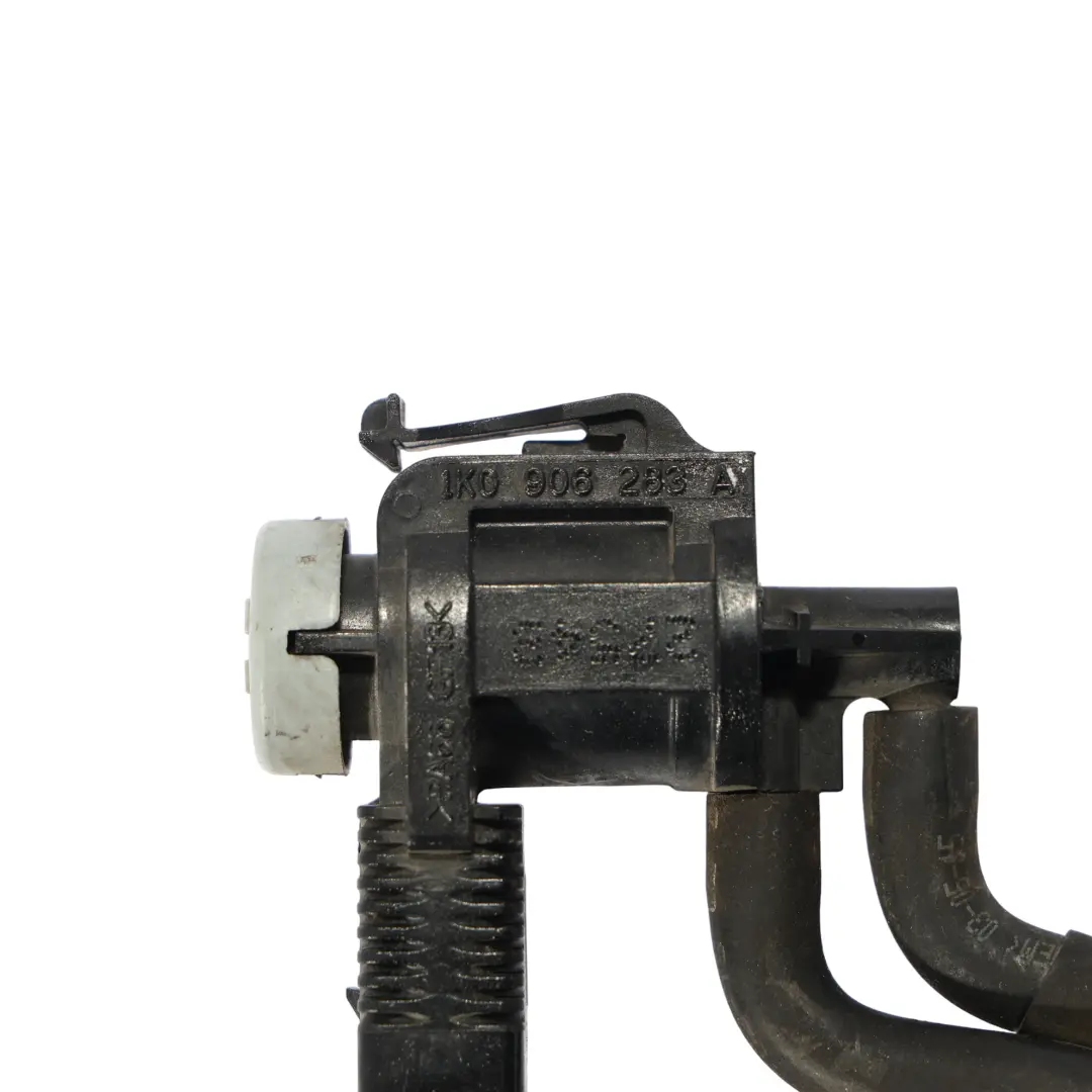 Vacuum Pressure Solenoid Valve With Line to Porsche Cayenne 92A with Part number 1K0906283A Porsche Cayenne 92A Vacuum Pressure Solenoid Valve With Line - SKU 1K0906283A-1 - Part number 1K0906283A