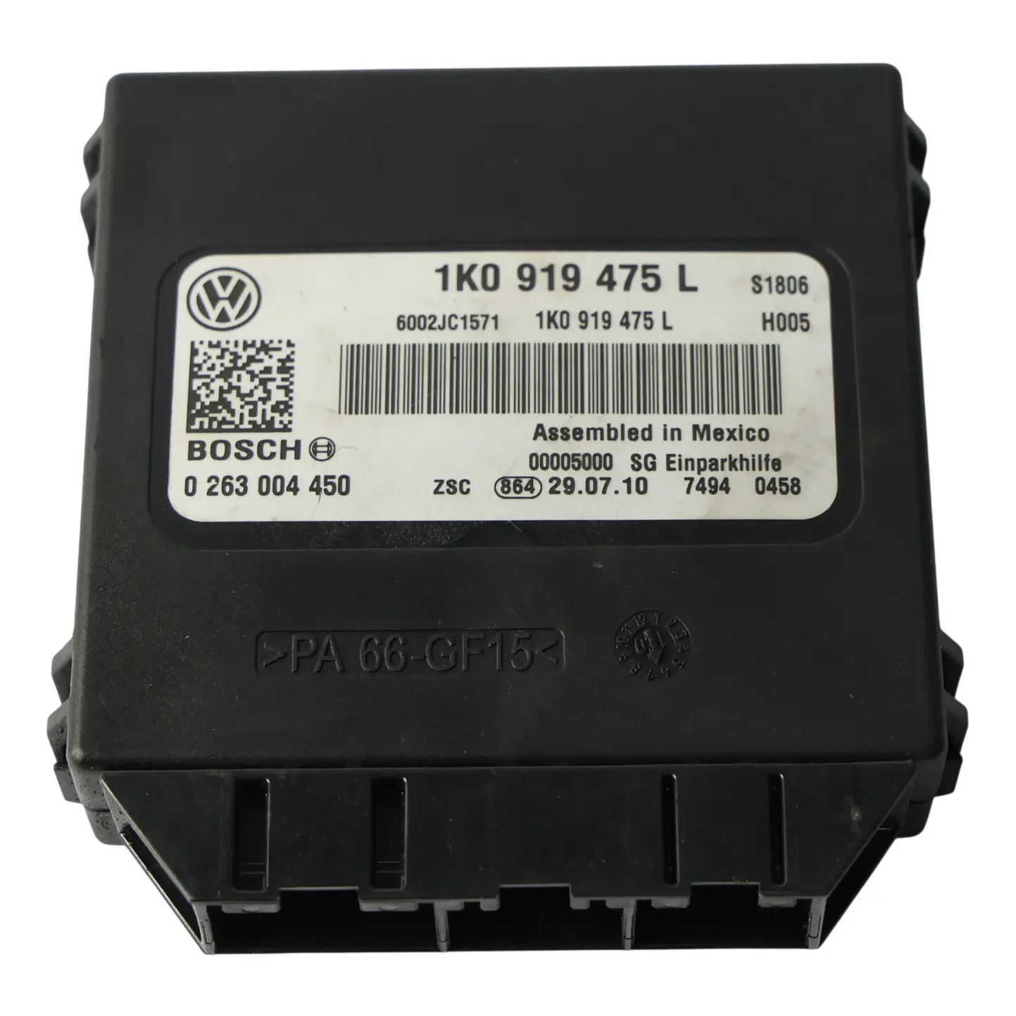Volkswagen Scirocco Mk3 PDC Sensore Parcheggio Modulo Controllo 1K0919475L