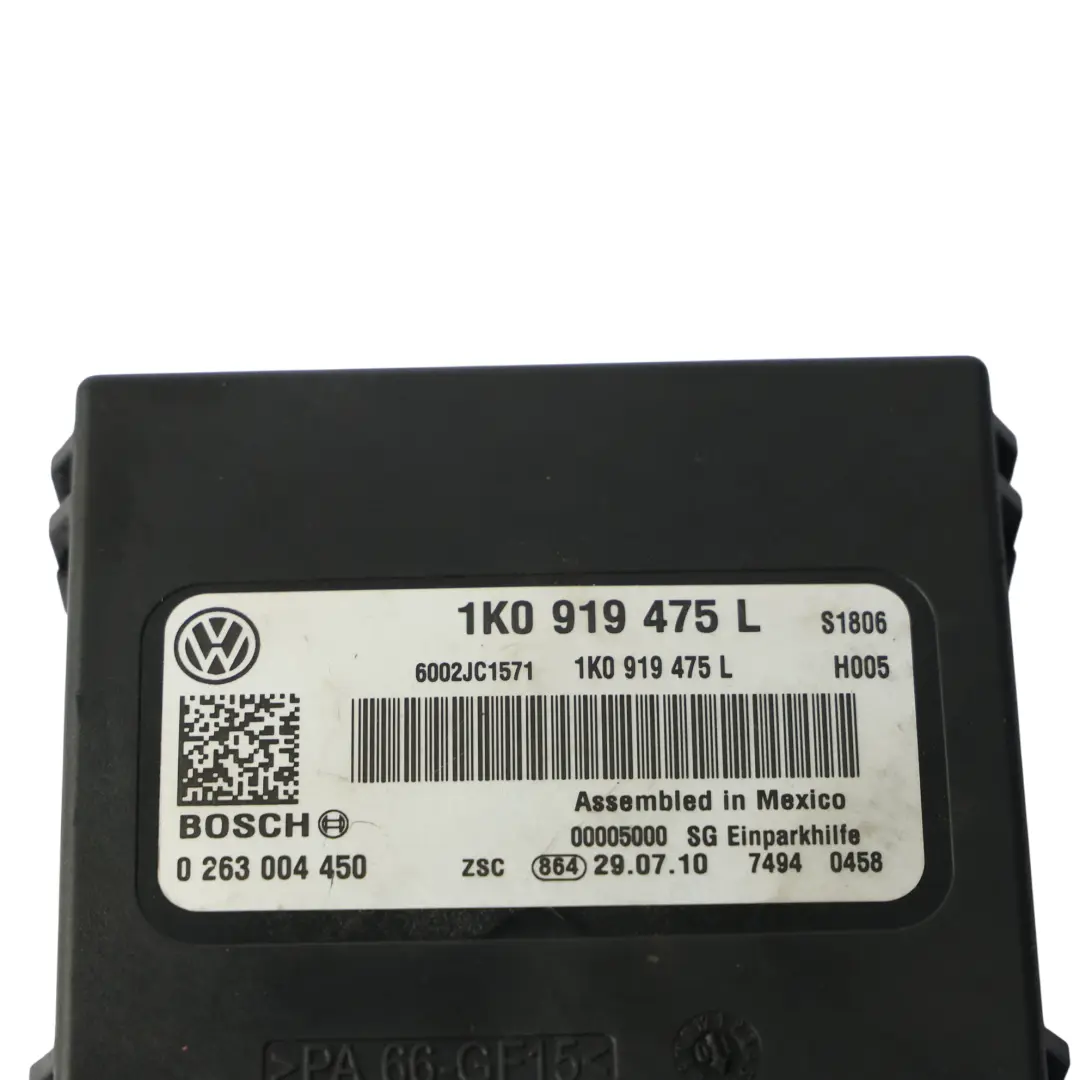 Mk3 Module De Commande Capteurs Stationnement PDC pour Volkswagen Scirocco à propos du numéro de pièce 1K0919475L Volkswagen Scirocco Mk3 Module De Commande Capteurs Stationnement PDC - SKU 1K0919475L - Numéro de pièce 1K0919475L