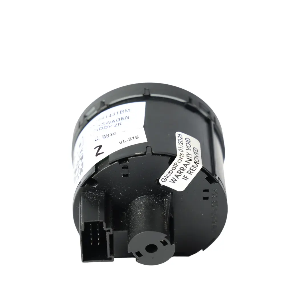 2K Interruttore Lampada Faro Unità Pulsante Nero per VW Volkswagen Caddy con numero di parte 1K0941431BM VW Volkswagen Caddy 2K Interruttore Lampada Faro Unità Pulsante Nero - SKU 1K0941431BM - Numero di parte 1K0941431BM