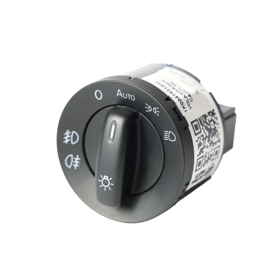 2K Headlight Lamp Switch Button Unit Black to VW Volkswagen Caddy with Part number 1K0941431BM VW Volkswagen Caddy 2K Headlight Lamp Switch Button Unit Black - SKU 1K0941431BM - Part number 1K0941431BM