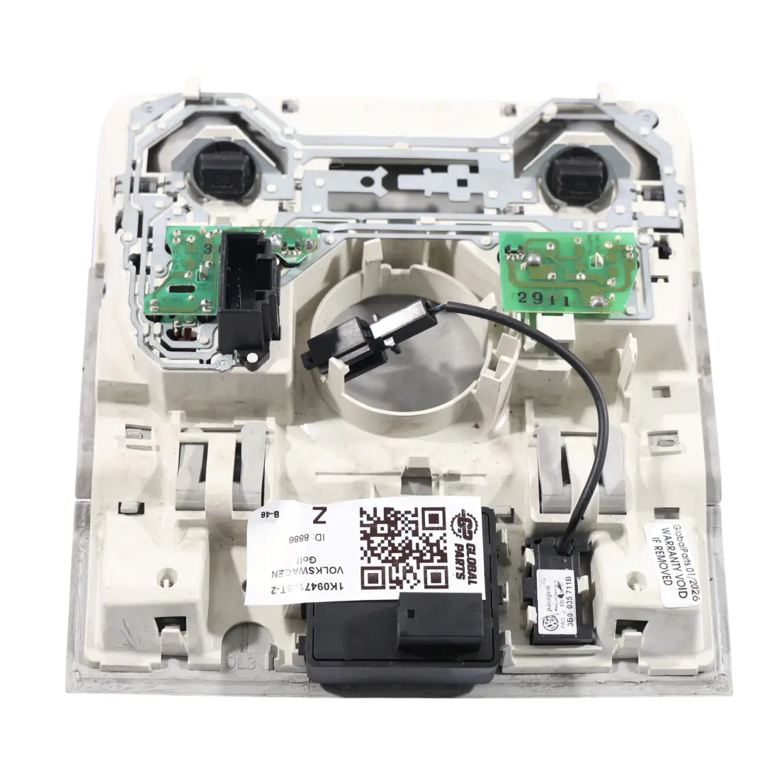 Volkswagen Golf Mk5 V Passat B7 Tetto Luce Cabina Lampada Grigio - SKU 1K0947105T-2 - Numero di parte 1K0947105T