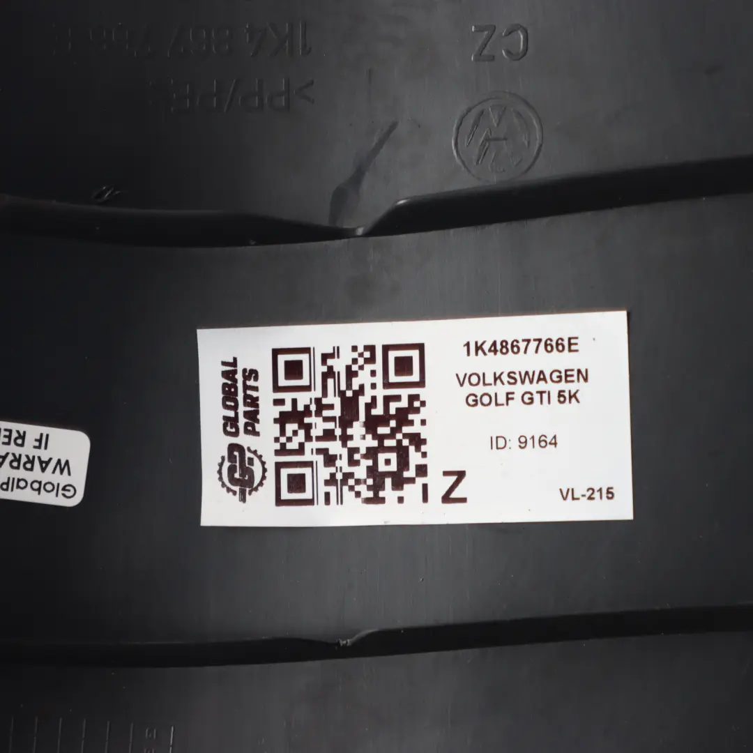 5K Rear Seat Lower Pillar Cover Trim Panel Right O/S 8P0886197 to VW Golf GTI with Part number 1K4867766E VW Golf GTI 5K Rear Seat Lower Pillar Cover Trim Panel Right O/S 8P0886197 - SKU 1K4867766E - Part number 1K4867766E