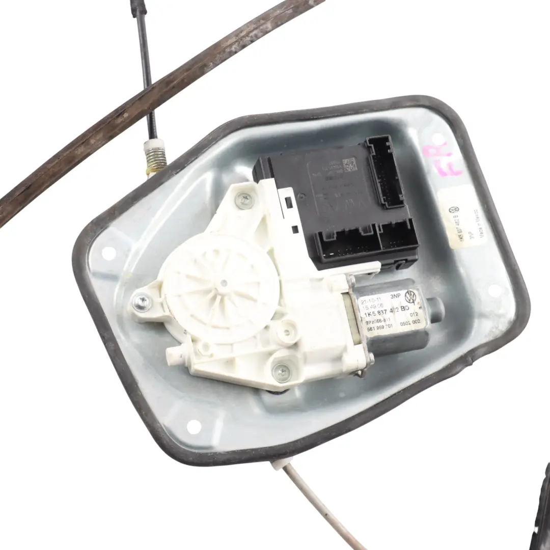 VW Golf Mk6 Window Regulator Mechanism Motor Front Door Right O/S - SKU 1K5837462B - Part number 1K5837462B