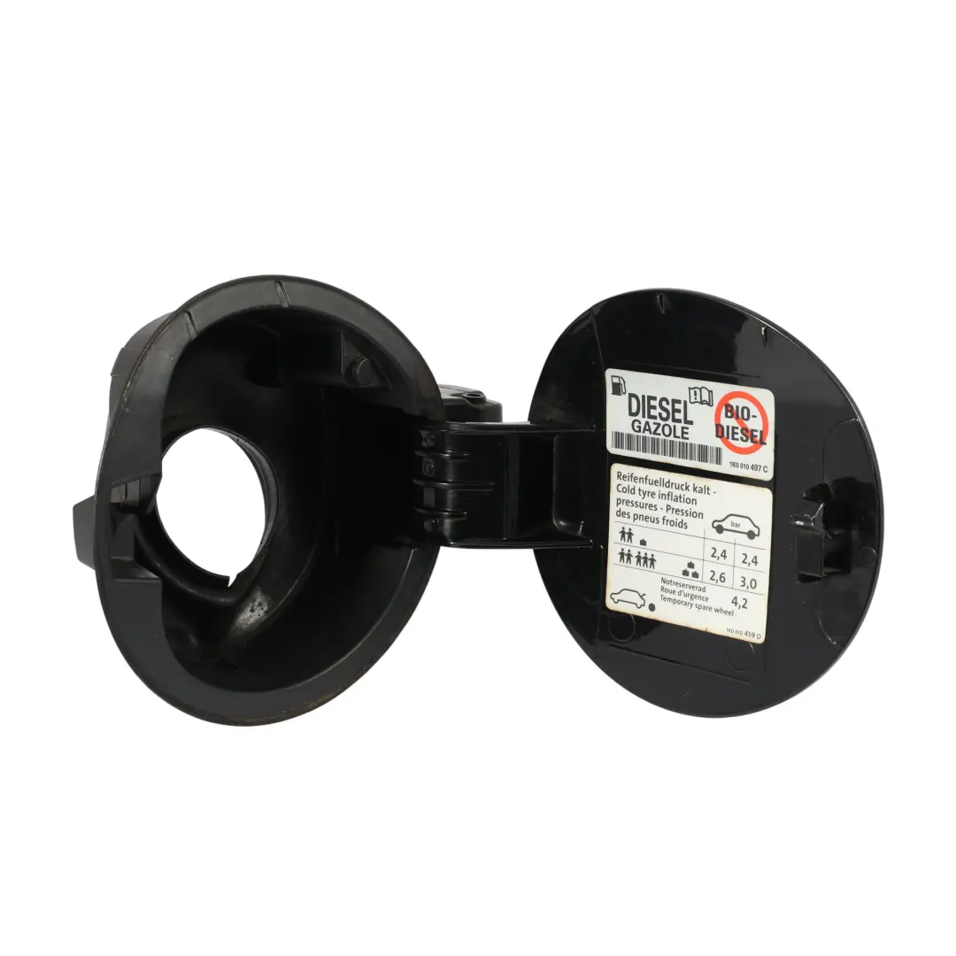 VW Volkswagen Golf Mk5 Tankdeckel Abdeckung Klappe Schwarz Magic Pearl C9Z - SKU 1K6809857C-BLM - Teilenummer 1K6809857C