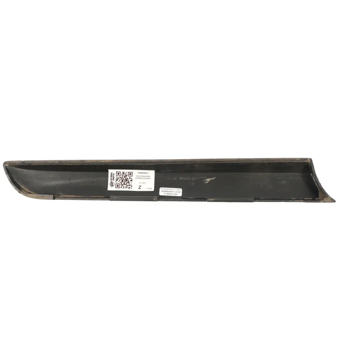 VW Scirocco Mk3 Rear Quarter Panel Strip Trim Panel Black Left N/S - SKU 1K8854931 - Part number 1K8854931