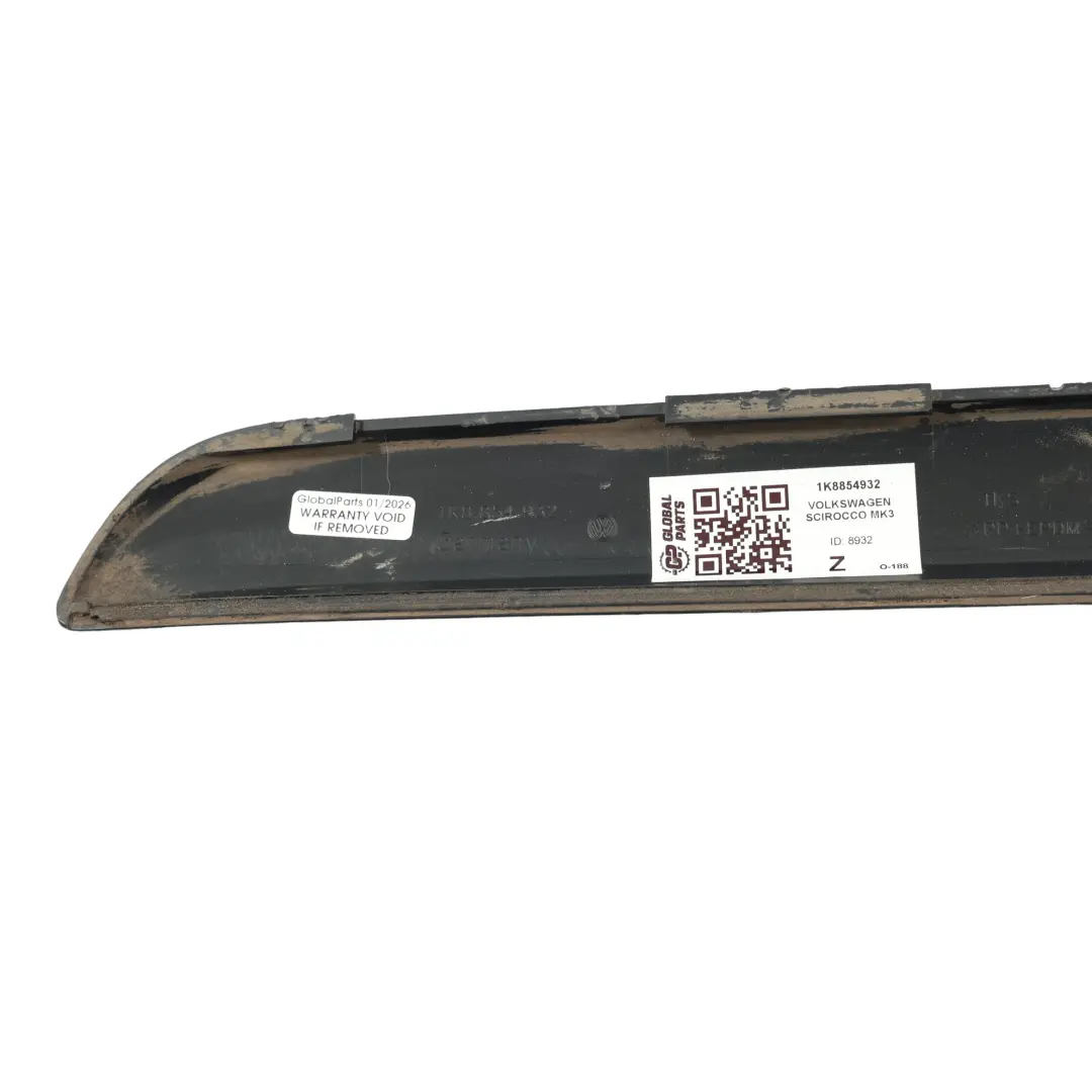 Mk3 Pannello Quartiere Posteriore Rivestimento Nero Destro per VW Scirocco con numero di parte 1K8854932 VW Scirocco Mk3 Pannello Quartiere Posteriore Rivestimento Nero Destro - SKU 1K8854932 - Numero di parte 1K8854932