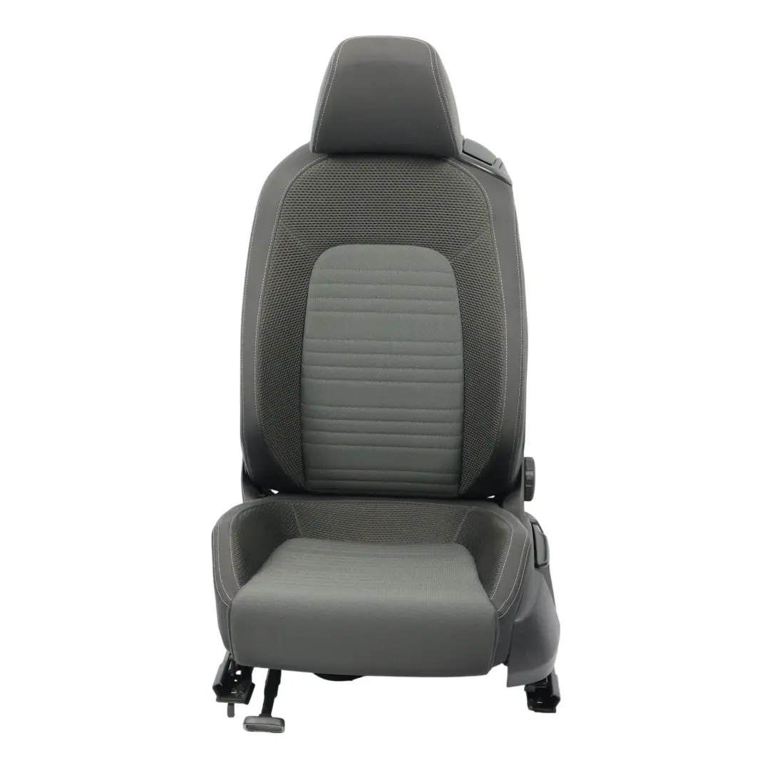 Volkswagen Scirocco Mk3 3Dr Sitz Vorne Links Stoff Schwarz Grau - SKU 1K8881805AL-1 - Teilenummer 1K8881805AL