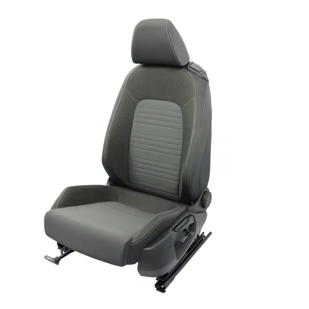 Volkswagen Scirocco Mk3 3 Portes Siège Avant Gauche Tissu Noir Gris - SKU 1K8881805AL-1 - Numéro de pièce 1K8881805AL