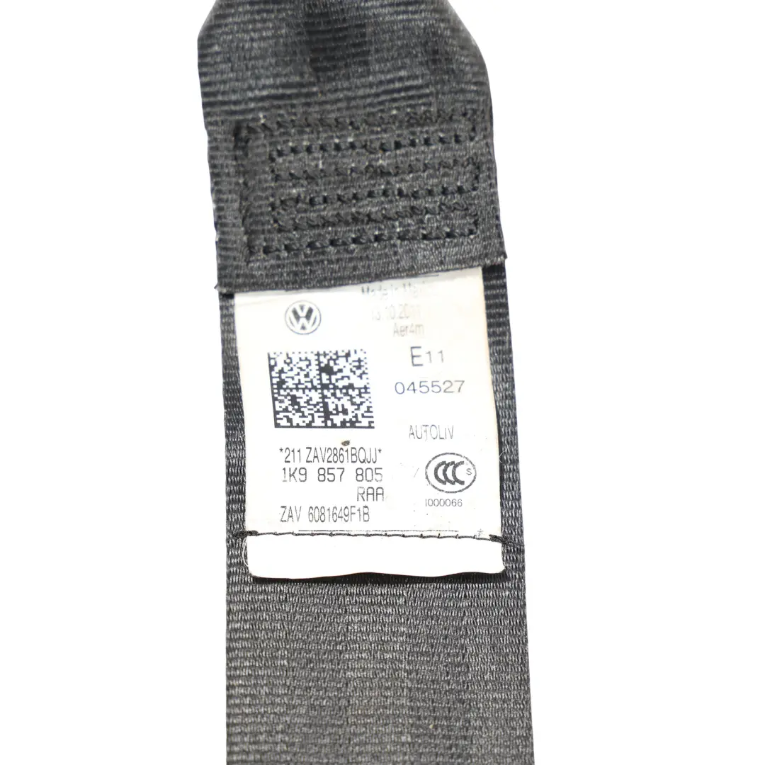 Cinturón del Asiento Trasero Izquierdo para VW Volkswagen Golf VI Variant con número de pieza 1K9857805 VW Volkswagen Golf VI Variant Cinturón del Asiento Trasero Izquierdo - SKU 1K9857805 - Número de pieza 1K9857805