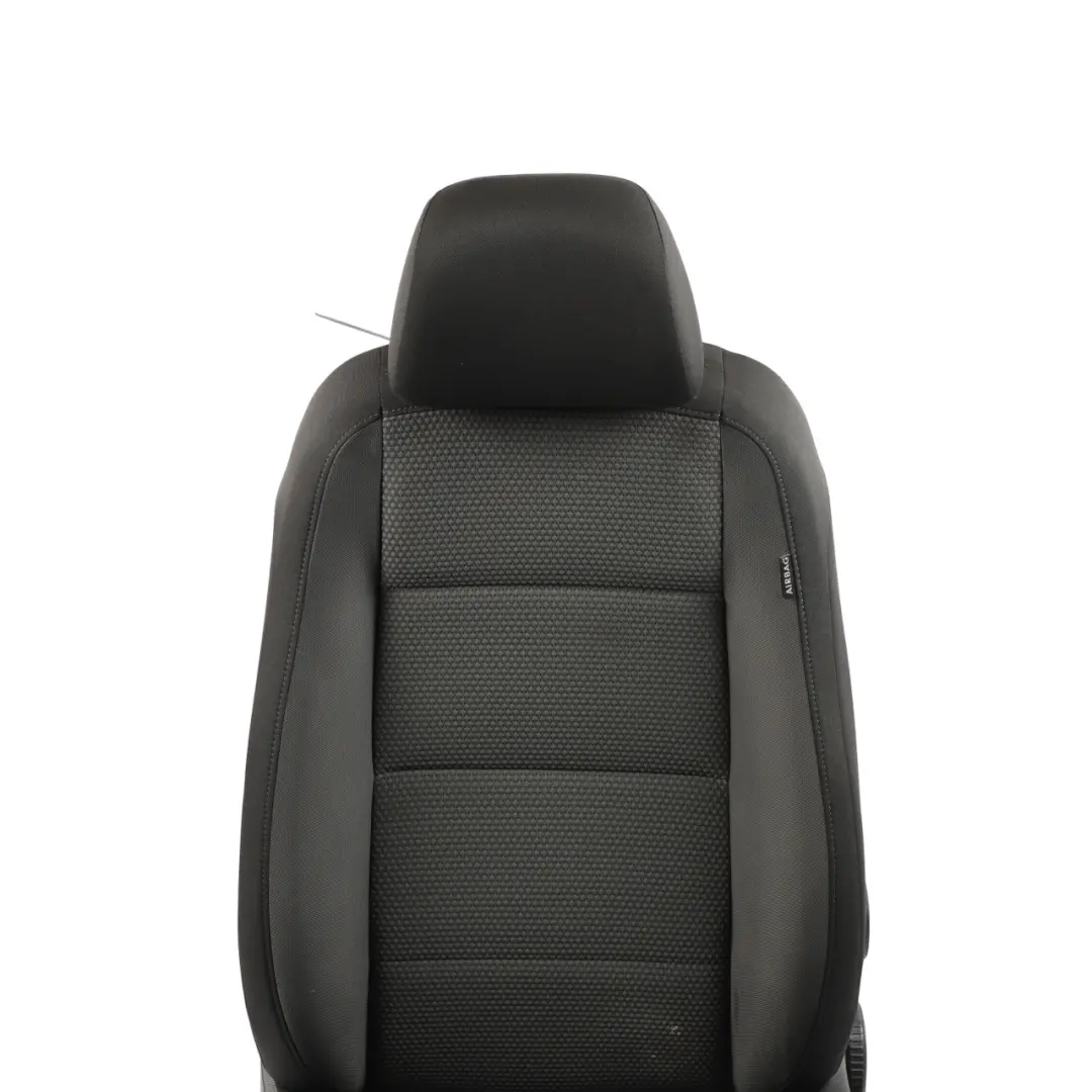 VW Volkswagen Golf Mk6 Jetta Mk6 Front Seat Fabric Cloth Titan Black Left N/S - SKU 1K9881805AH-1 - Part number 1K9881805AH