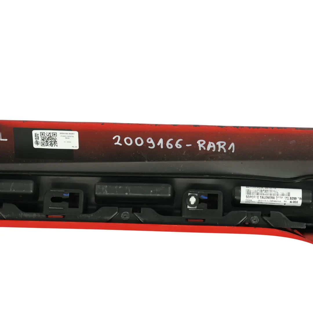 Ford Fiesta Mk7 3-Door Side Skirt Sill Strip Cover Panel Left N/S Racing Red ZJ - SKU 2009166-RAR1 - Part number 2009166