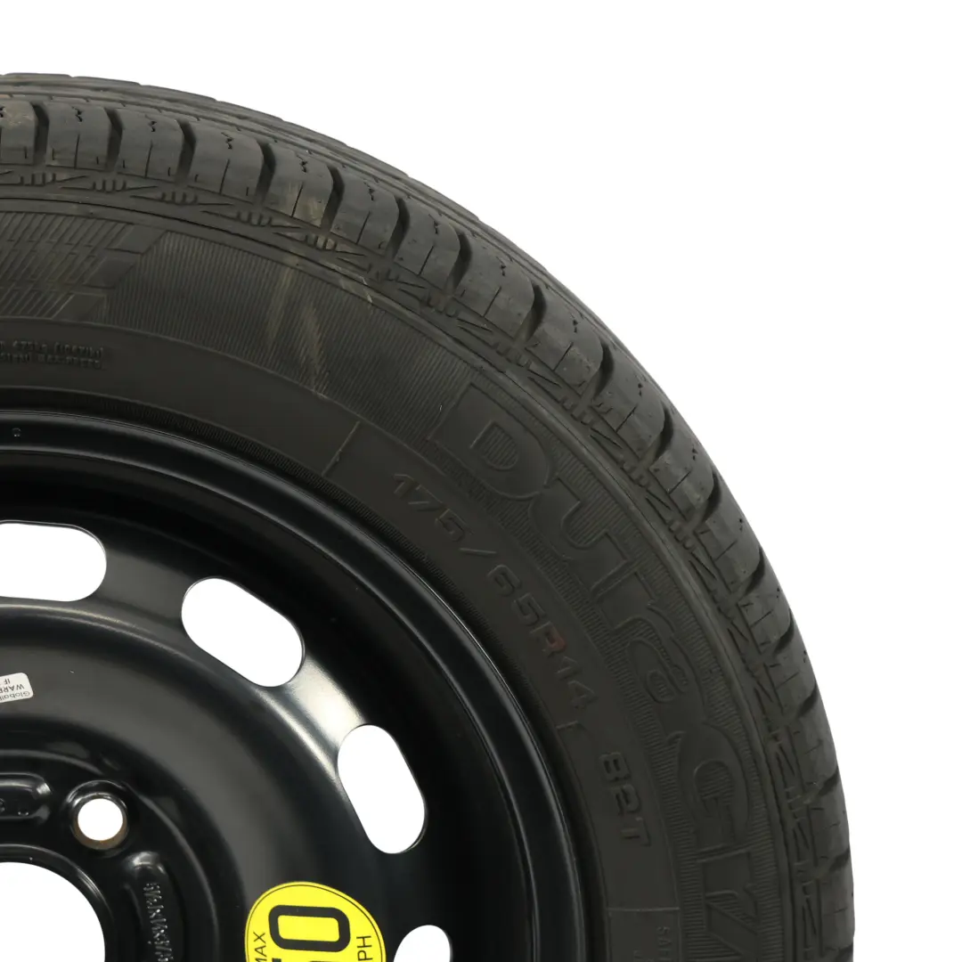 Spare Wheel Steel R14 Tyre 175/65 Goodyear to Ford Fiesta Mk7 with Part number 2140823 Ford Fiesta Mk7 Spare Wheel Steel R14 Tyre 175/65 Goodyear - SKU 2140823-1 - Part number 2140823