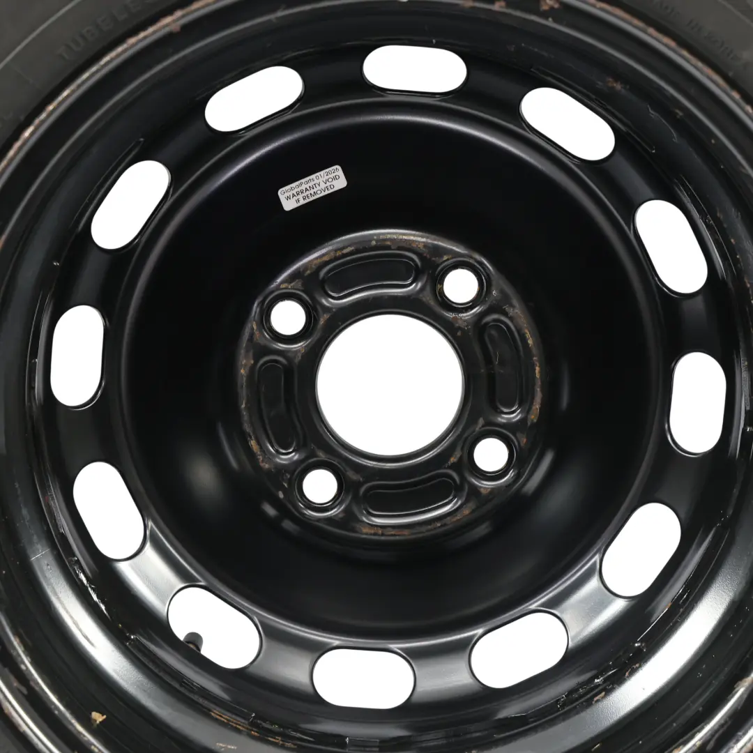 Ersatzrad Stahl R14 Reifen 175/65 Hankook für Ford Fiesta Mk7 mit Teilenummer 2140823 Ford Fiesta Mk7 Ersatzrad Stahl R14 Reifen 175/65 Hankook - SKU 2140823 - Teilenummer 2140823