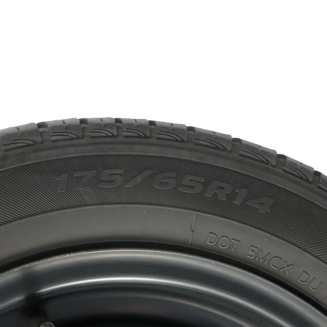 Spare Wheel Steel R14 Tyre 175/65 Hankook to Ford Fiesta Mk7 with Part number 2140823 Ford Fiesta Mk7 Spare Wheel Steel R14 Tyre 175/65 Hankook - SKU 2140823 - Part number 2140823