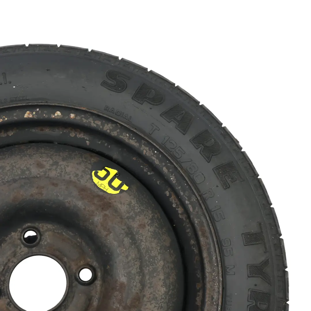 Rueda Repuesto Compact Acero R15 Neumático 125/80 98AB-TC para Ford Focus con número de pieza 2150828 Ford Focus Rueda Repuesto Compact Acero R15 Neumático 125/80 98AB-TC - SKU 2150828 - Número de pieza 2150828