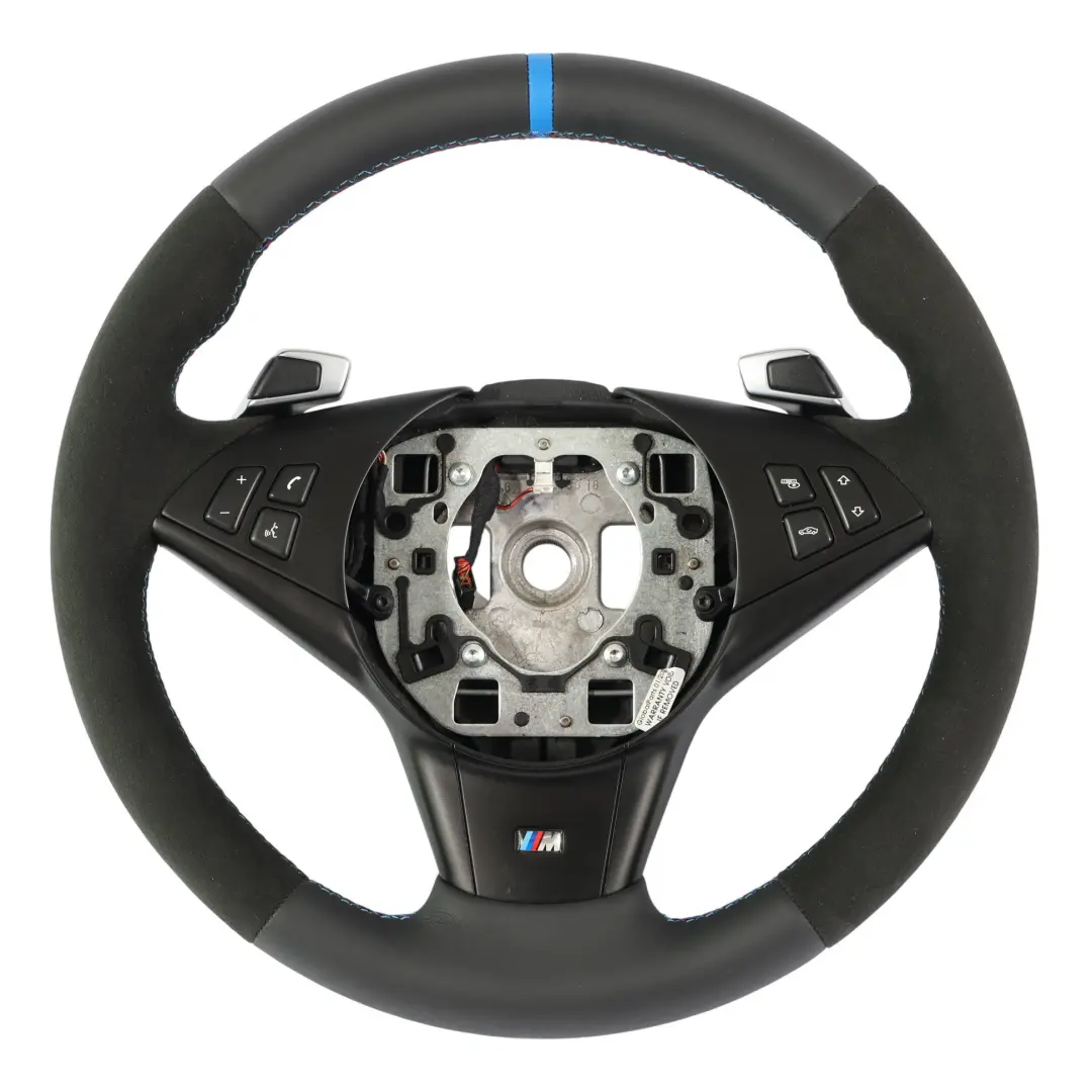 BMW E60 E61 E63 E64 LCI NEW Black Leather M Sport Steering Wheel Paddle Shift - SKU 2283947-1 - Part number 2283947