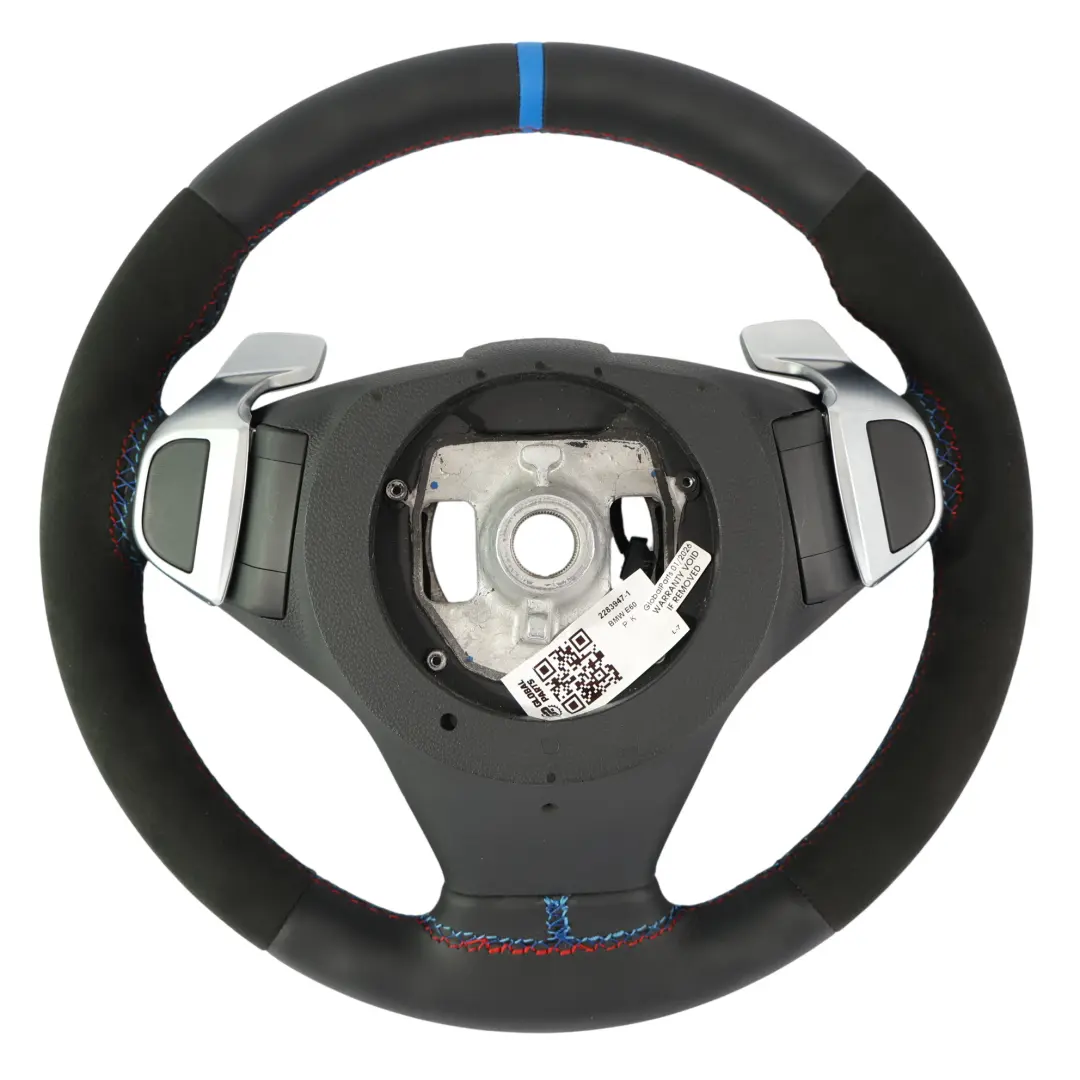 NUOVO Volante in Pelle Nera M Sport Paddle Shift per BMW E60 E61 E63 E64 LCI con numero di parte 2283947 BMW E60 E61 E63 E64 LCI NUOVO Volante in Pelle Nera M Sport Paddle Shift - SKU 2283947-1 - Numero di parte 2283947