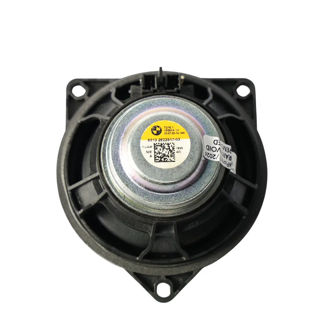 Top Hifi Mid Range Loudspeaker to BMW X3 G01 X4 G02 X5 G05 X6 G06 X7 G07 with Part number 2622517 BMW X3 G01 X4 G02 X5 G05 X6 G06 X7 G07 Top Hifi Mid Range Loudspeaker - SKU 2622517 - Part number 2622517