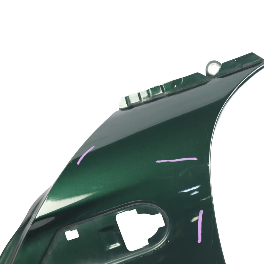 Side Wing Panel Front Left N/S R55 R57 British Racing Green II - B22 to Mini R56 with Part number 2754725 Mini R56 Side Wing Panel Front Left N/S R55 R57 British Racing Green II - B22 - SKU 2754725-BRGII - Part number 2754725