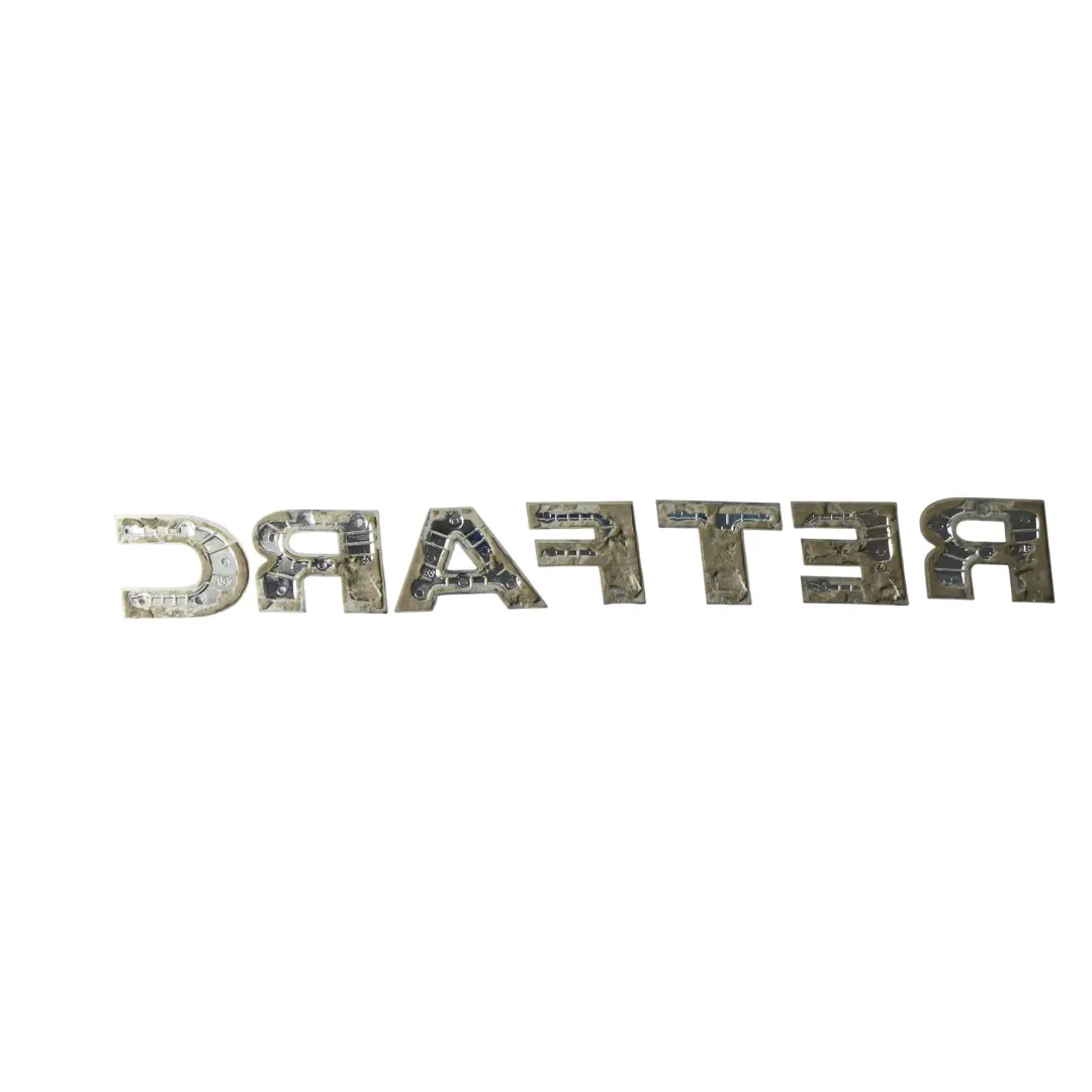 VW Volkswagen Crafter SY Coperchio Bagagliaio Lettering Emblema - SKU 2E0853687A - Numero di parte 2E0853687A