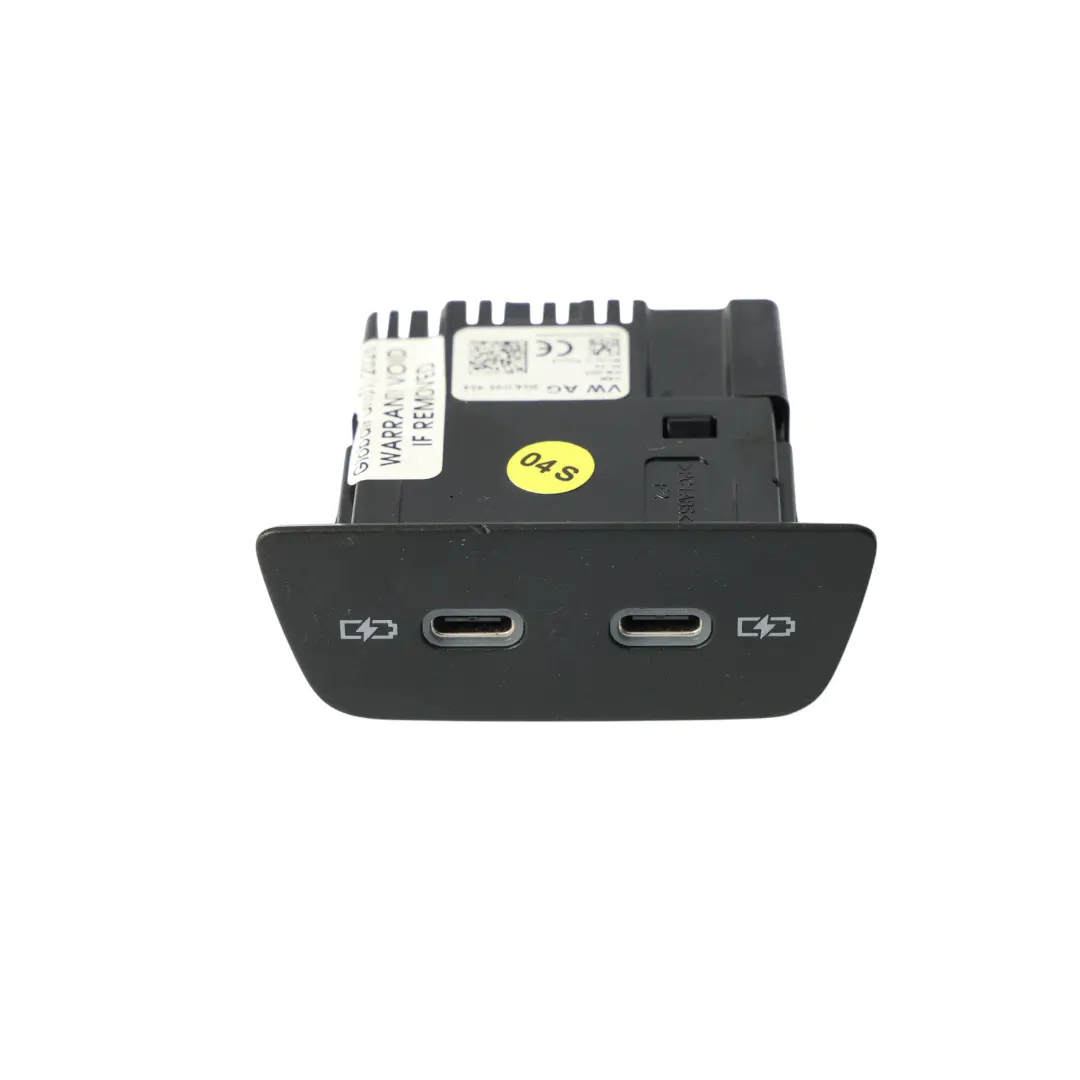 Volkswagen T-Roc Golf Mk8 Toma Puerto USB-C Doble Central Trasera - SKU 2G6035954 - Número de pieza 2G6035954