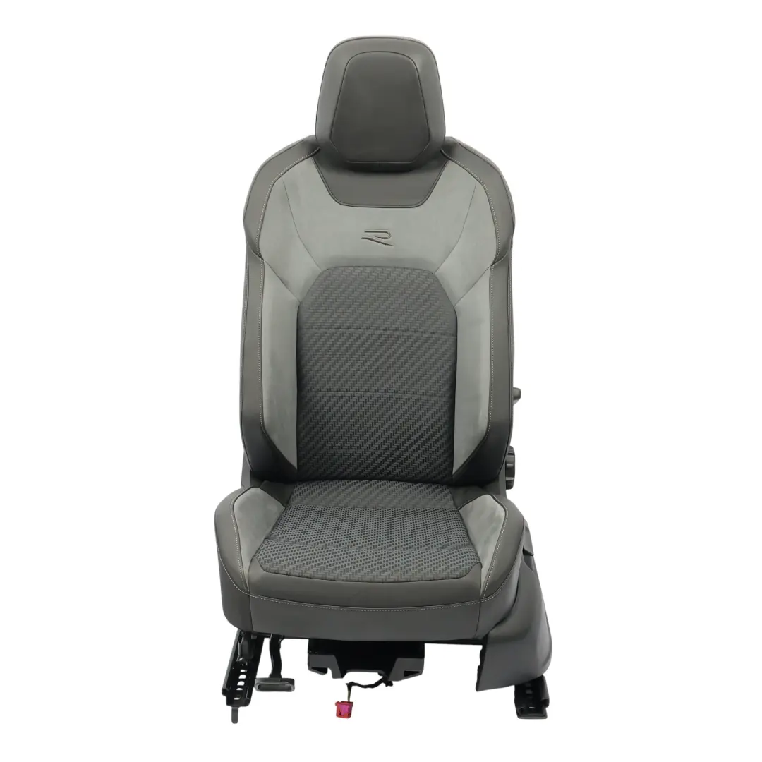 R-Line Fotel Przedni Lewy Przód Materiałowy Czarno Szary do Volkswagen T-Roc o numerze 2GA881805BR Volkswagen T-Roc R-Line Fotel Przedni Lewy Przód Materiałowy Czarno Szary - SKU 2GA881805BR-1 - Numer Części 2GA881805BR