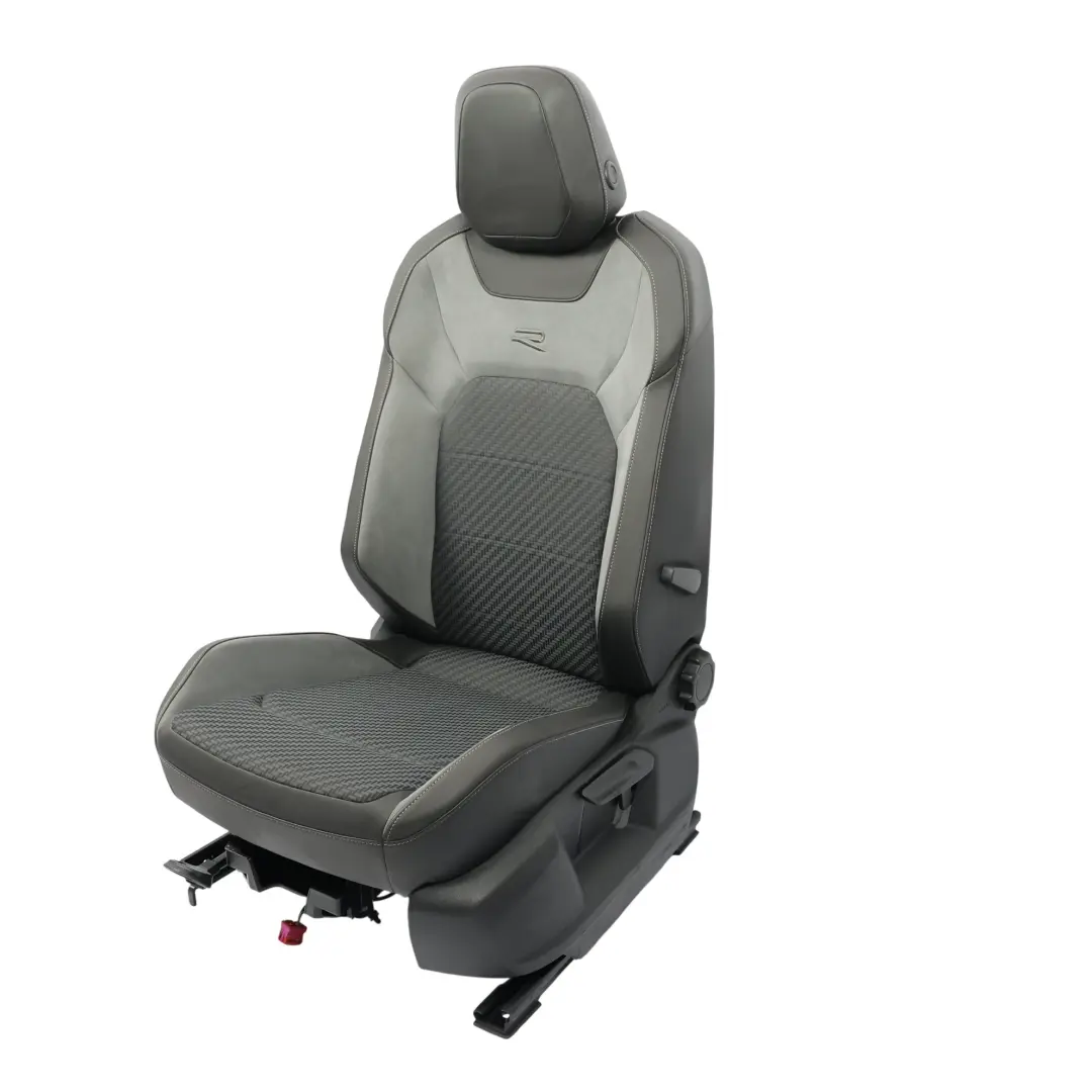 R-Line Sedile Anteriore Sinistro Tessuto Velour Nero Grigio per Volkswagen T-Roc con numero di parte 2GA881805BR Volkswagen T-Roc R-Line Sedile Anteriore Sinistro Tessuto Velour Nero Grigio - SKU 2GA881805BR-1 - Numero di parte 2GA881805BR