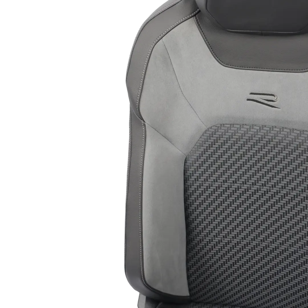 R-Line Fotel Przedni Lewy Przód Materiałowy Czarno Szary do Volkswagen T-Roc o numerze 2GA881805BR Volkswagen T-Roc R-Line Fotel Przedni Lewy Przód Materiałowy Czarno Szary - SKU 2GA881805BR-1 - Numer Części 2GA881805BR
