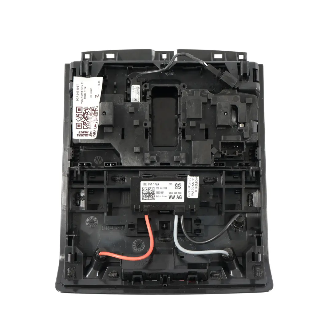 Volkswagen T-Roc A11 Interior Light Switch Panel LED Headliner Black 2GA947105AF - SKU 2GA947105T - Part number 2GA947105T