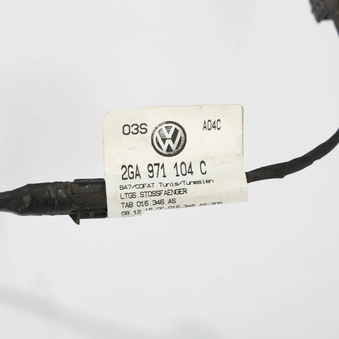VW Volkswagen T-Roc A11 Cablaggio PDC Posteriore Sensore Parcheggio - SKU 2GA971104C - Numero di parte 2GA971104C