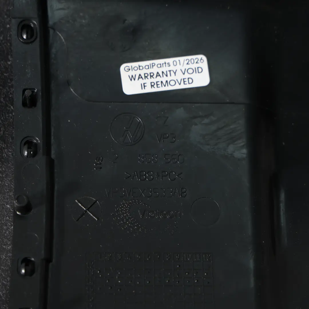 Volkswagen Caddy 2K Osłona Obudowa Kolumny Kierownicy Górna - SKU 2K0858560 - Numer Części 2K0858560