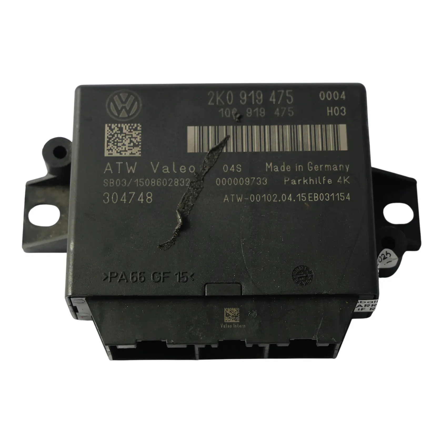 VW Volkswagen Caddy 2K PDC Park Distanz Sensor Steuergerät 2K0919475