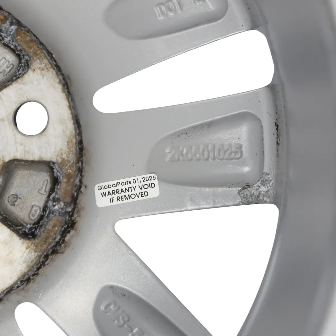 Volkswagen Caddy 2K Silver Wheel Alloy Rim 15" 6J ET:47 - SKU 2K5601025-2 - Part number 2K5601025