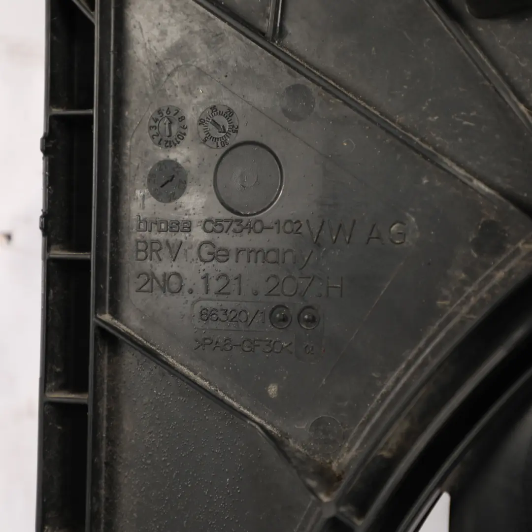 VW Volkswagen Crafter Mk2 Ventilador Del Radiador Delantero Carenado - SKU 2N0121207H-1 - Número de pieza 2N0121207H