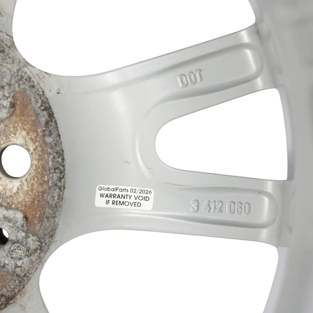 Jante en alliage d'argent 17" 8J Rayons Doubles 148 ET:46 pour BMW X3 E83 à propos du numéro de pièce 3412060 BMW X3 E83 Jante en alliage d'argent 17" 8J Rayons Doubles 148 ET:46 - SKU 3412060-1 - Numéro de pièce 3412060