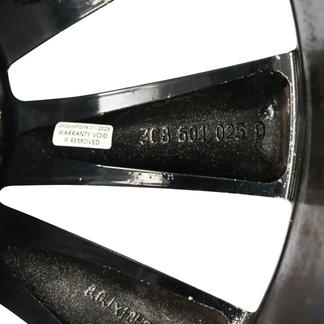 Mk3 Jante Alliage Noire 18" 8J ET:41 pour Volkswagen Scirocco à propos du numéro de pièce 3C8601025D Volkswagen Scirocco Mk3 Jante Alliage Noire 18" 8J ET:41 - SKU 3C8601025D-2 - Numéro de pièce 3C8601025D