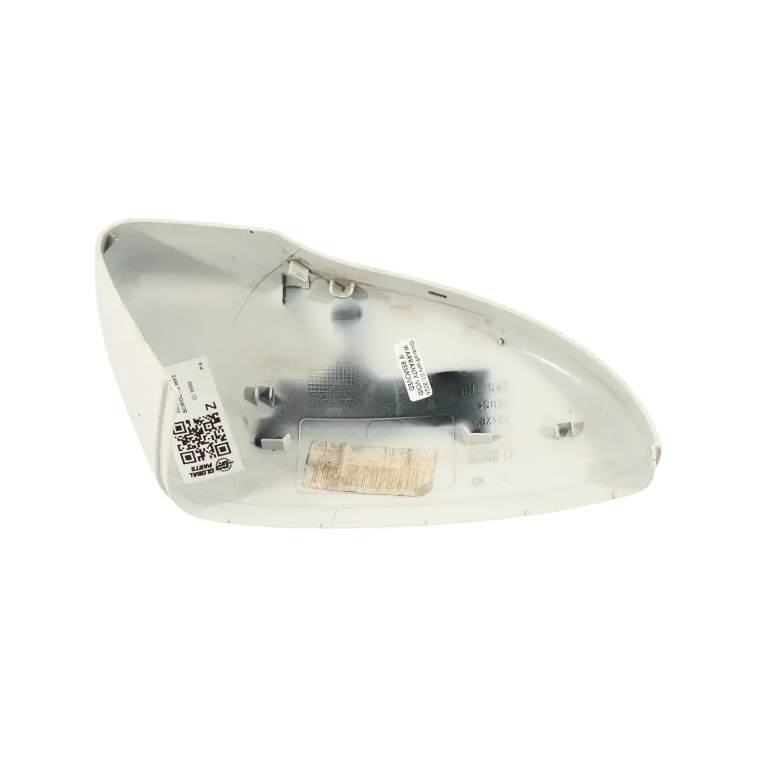 VW Volkswagen Scirocco Mk3 Left N/S Mirror Cap Cover Candy White - B9A - SKU 3C8857537-CAN - Part number 3C8857537