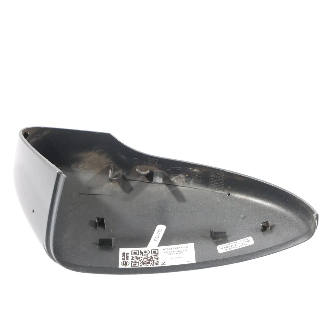 Volkswagen Jetta A6 Copri Specchietto Retrovisore Sinistro Grigio Platino - D7X - SKU 3C8857537-PLG - Numero di parte 3C8857537