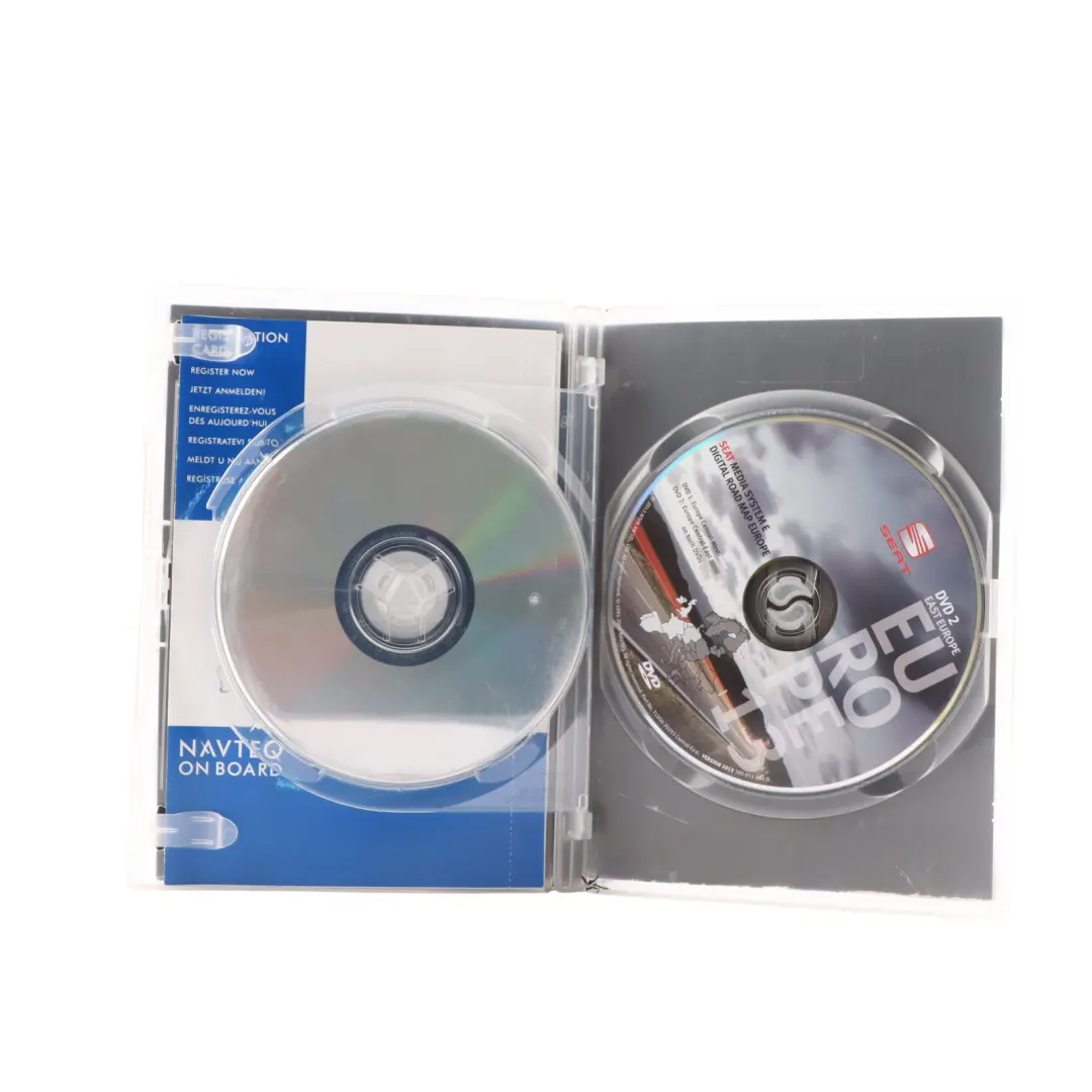 Seat Exeo 2013 Road Map Europe 2 DVD T1000-20200 Media System - SKU 3R0051884D - Part number 3R0051884D