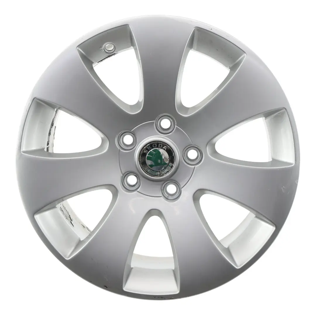Alloy Rim 16" 7J ET:45 to Skoda Yeti 5L Superb Silver Wheel with Part number 3T0601025 Skoda Yeti 5L Superb Silver Wheel Alloy Rim 16" 7J ET:45 - SKU 3T0601025-2 - Part number 3T0601025