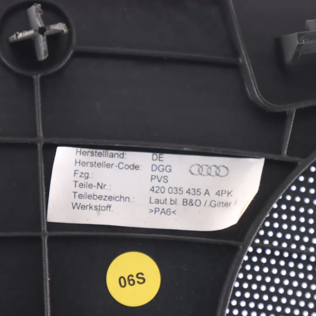 Audi R8 Gen 1 Rear Speaker Loudspeaker Cover Panel Trim Left N/S - SKU 420035435A - Part number 420035435A