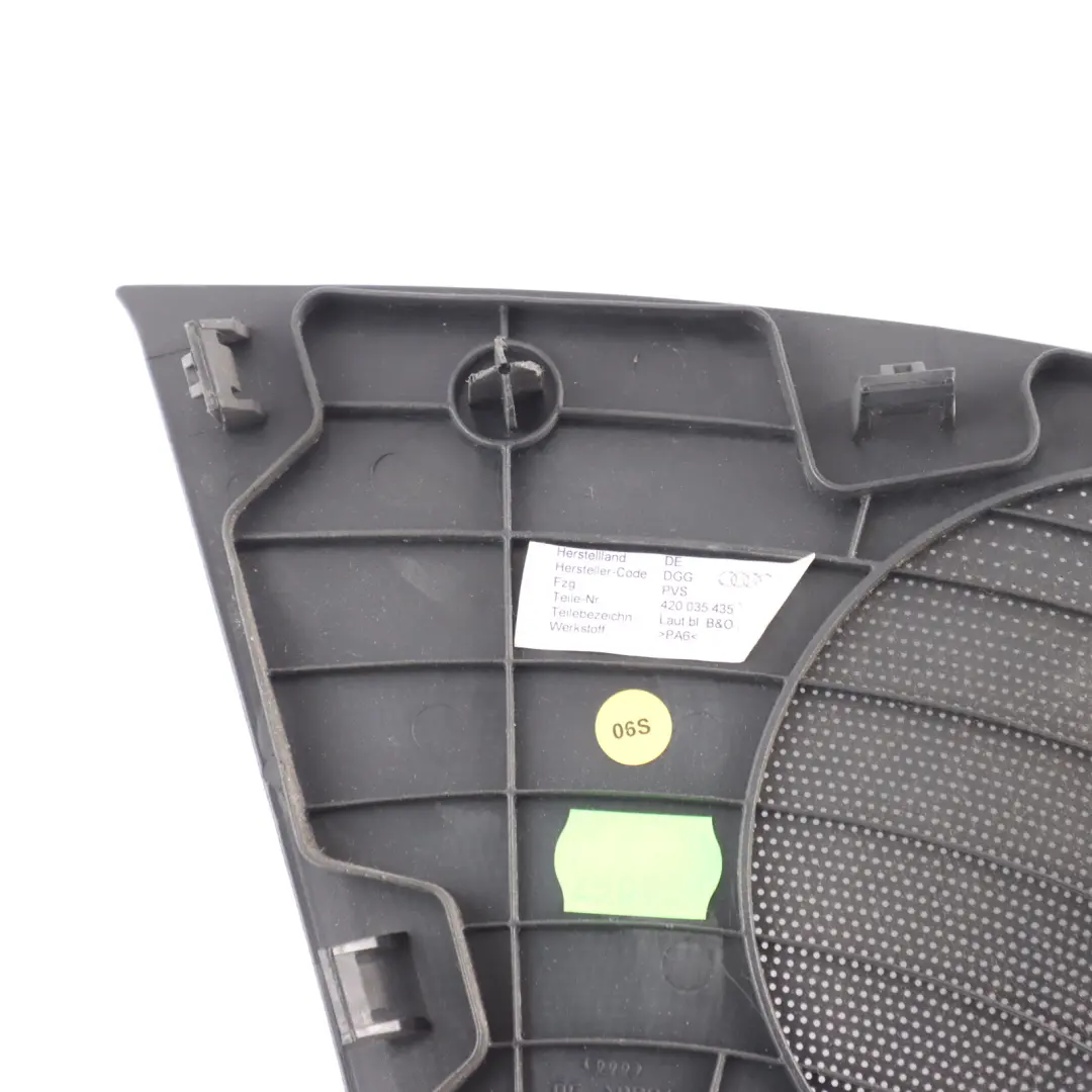 Speaker Loudspeaker Cover Panel Trim Left N/S to Audi R8 Gen 1 Rear with Part number 420035435A Audi R8 Gen 1 Rear Speaker Loudspeaker Cover Panel Trim Left N/S - SKU 420035435A - Part number 420035435A