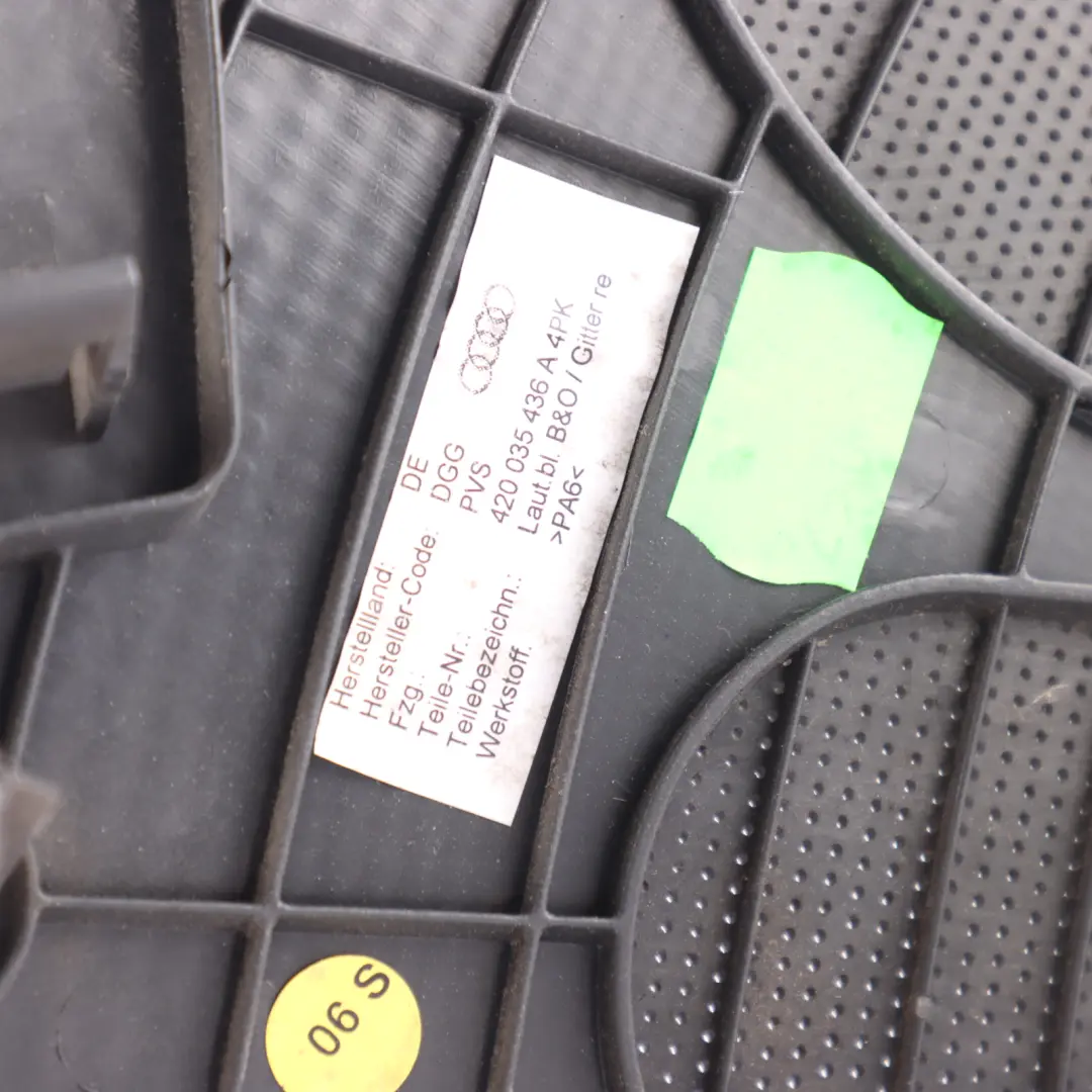 Audi R8 Gen 1 Rear Speaker Loudspeaker Cover Panel Trim Right O/S - SKU 420035436A - Part number 420035436A